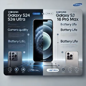 Samsung galaxy s24 ultra vs iphone 16 pro max