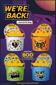 McDonald's Boo Buckets return